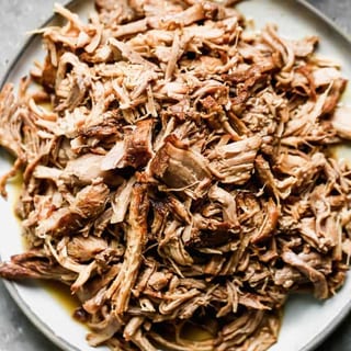 Tray of Carnitas (slow-roasted pulled pork)