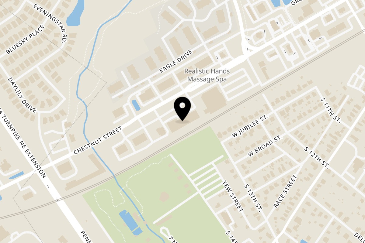 Map showing the location of Don Juan Mex Grill Emmaus on 1328 Chestnut St in Emmaus